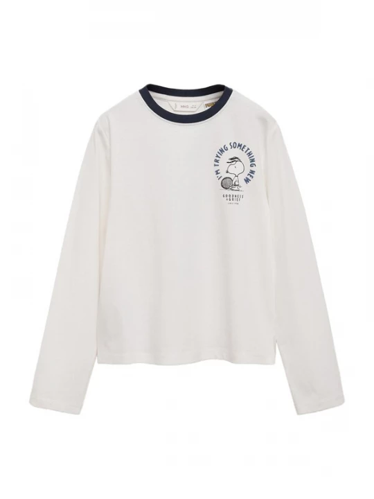 Foto van product MANGO KIDS Shirt 'SYCONTRA' opaal / zwart / offwhite