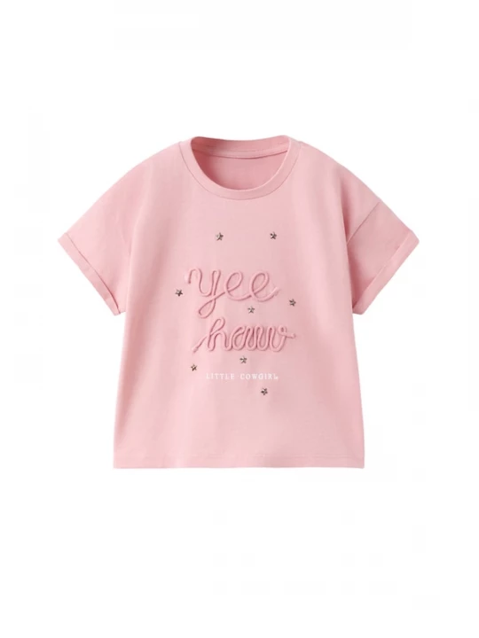 Foto van product MANGO KIDS Shirt 'YEE' rosa / oudroze