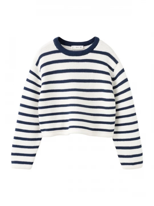 Foto van product MANGO KIDS Trui 'ADELE' navy / wit