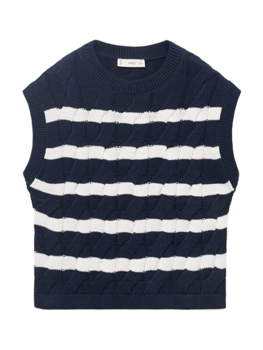 Foto van product MANGO KIDS Trui 'CHLOE' navy / wit