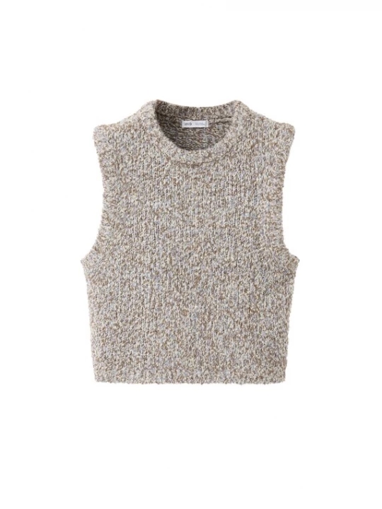 Foto van product MANGO KIDS Trui 'LUCIE' lichtblauw / chocoladebruin / wit