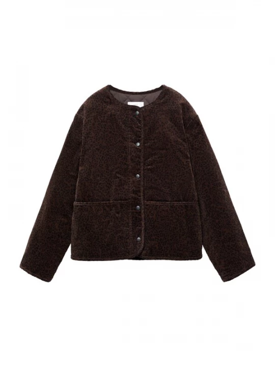 Foto van product MANGO KIDS Tussenjas 'Leo' donkerbruin / zwart
