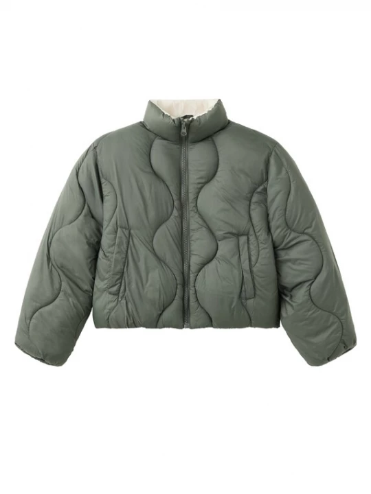 Foto van product MANGO KIDS Tussenjas 'ROMA' ecru / kaki