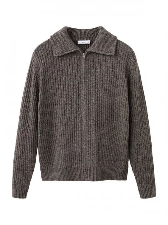 Foto van product MANGO MAN Gebreid vest 'JOANZ' bruin gemêleerd