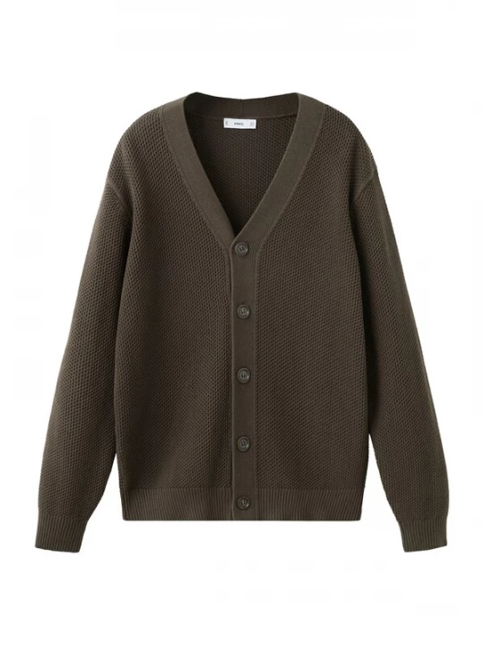 Foto van product MANGO MAN Gebreid vest 'Salsa' bruin