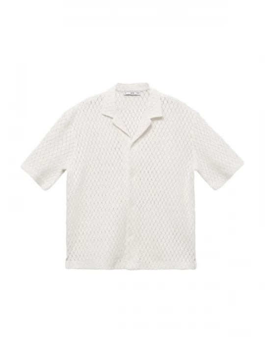 Foto van product MANGO MAN Overhemd 'Ditella' offwhite