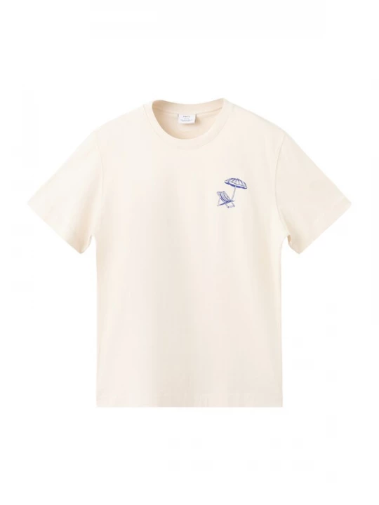 Foto van product MANGO MAN Shirt 'SOMB' blauw / wolwit