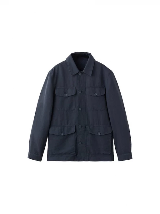 Foto van product MANGO MAN Tussenjas 'Sants' royal blue / koningsblauw pomarańczowy