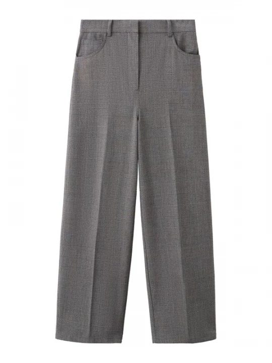 Foto van product MANGO Pantalon 'Louis' donkergeel / grijs / zwart