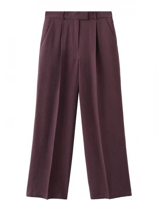 Foto van product MANGO Pantalon 'Veronica' aubergine