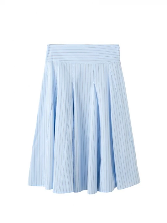 Foto van product MANGO Rok blauw / bruin / wit