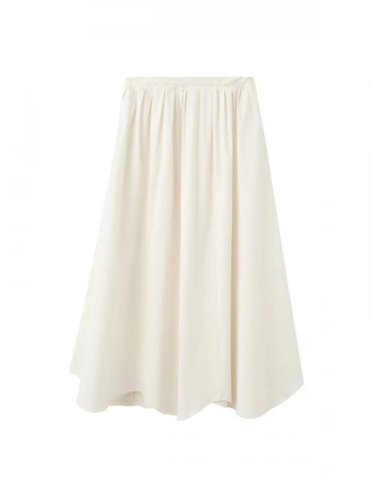 Foto van product MANGO Rok 'Corfu' ecru / lichtgrijs