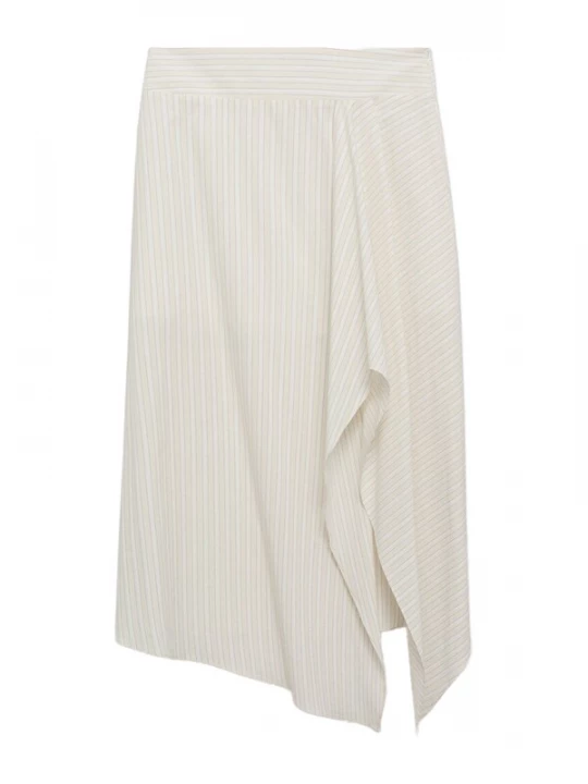 Foto van product MANGO Rok 'LIMON-H' beige / grijs / wit