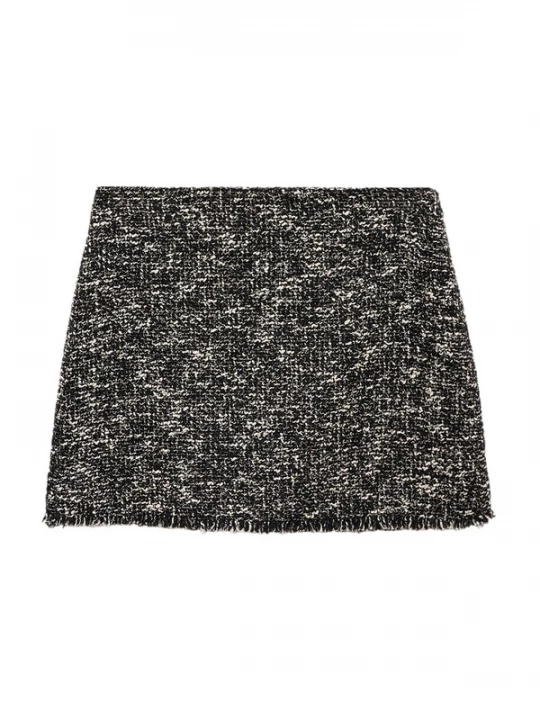 Foto van product MANGO Rok 'Salt' grijs / zwart / wit