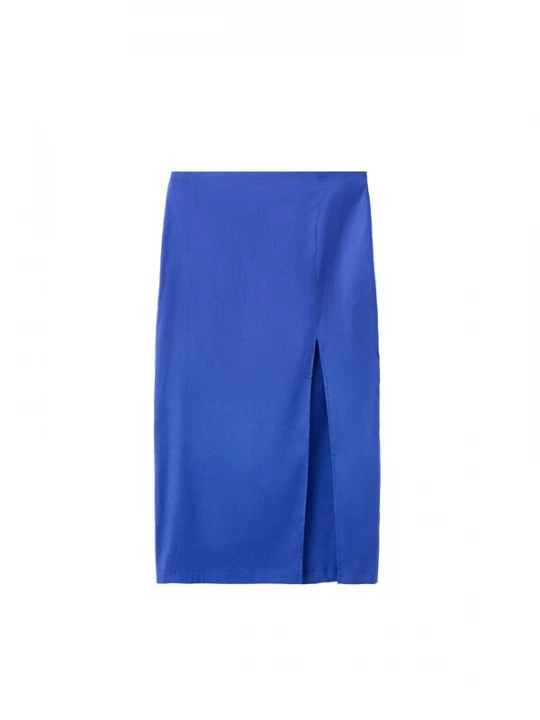 Foto van product MANGO Rok 'SANTORI' blauw