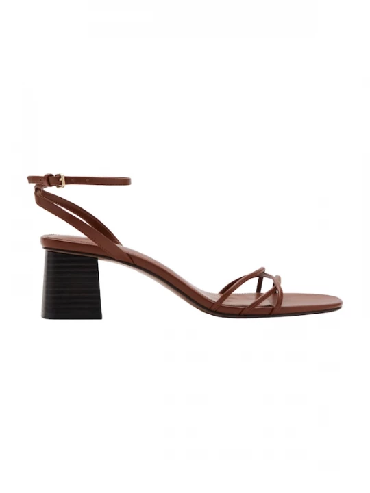 Foto van product MANGO Sandalen met riem 'RAY' cognac