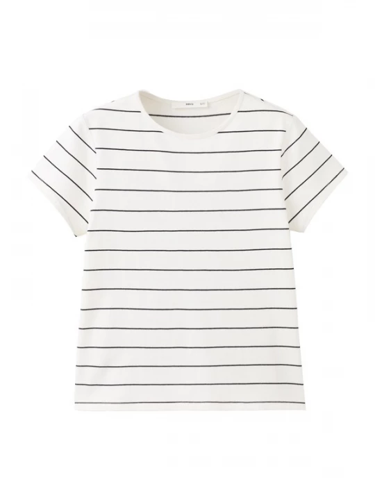 Foto van product MANGO Shirt 'ANCLA' zwart / offwhite