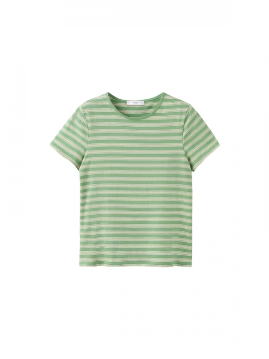 Foto van product MANGO Shirt 'ANCLI' groen / kaki / wit