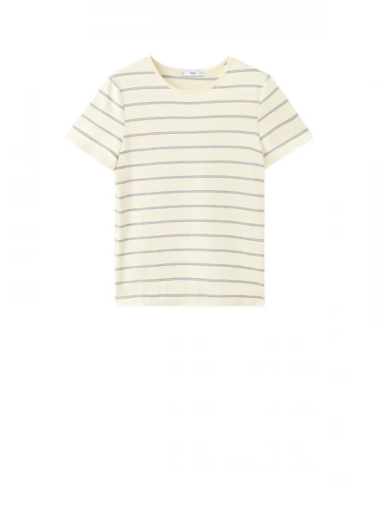 Foto van product MANGO Shirt 'ANCLI' lichtgeel / groen