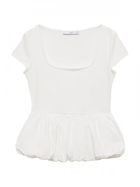 Foto van product MANGO Shirt 'ARIEL' wit