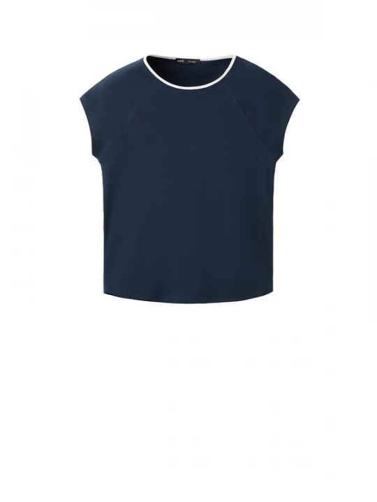 Foto van product MANGO Shirt 'CONTI' navy / wit