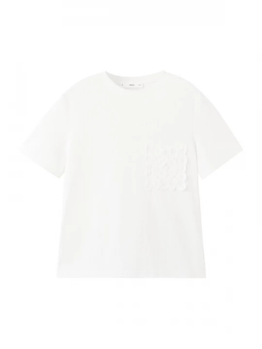 Foto van product MANGO Shirt 'DAISY' offwhite