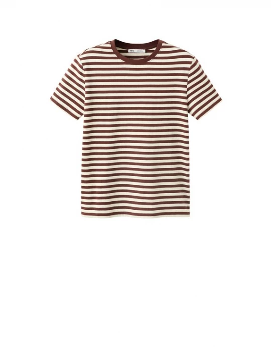 Foto van product MANGO Shirt 'JAZMIN' ecru / bruin