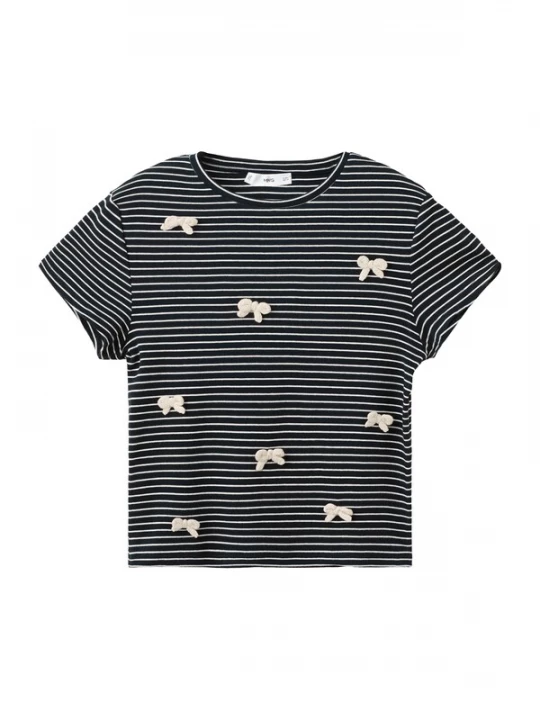 Foto van product MANGO Shirt 'LAZI' lichtbeige / navy / wit