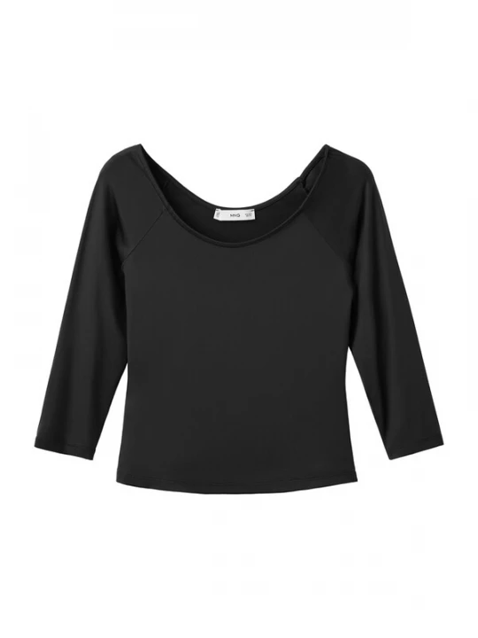 Foto van product MANGO Shirt 'LLOPI' zwart