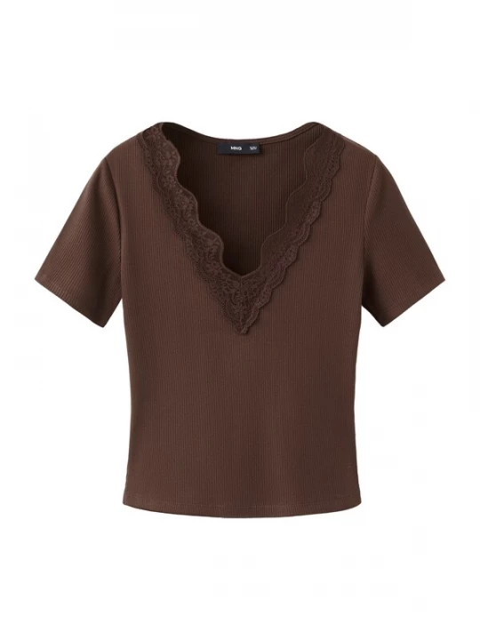 Foto van product MANGO Shirt 'LOCY' bruin