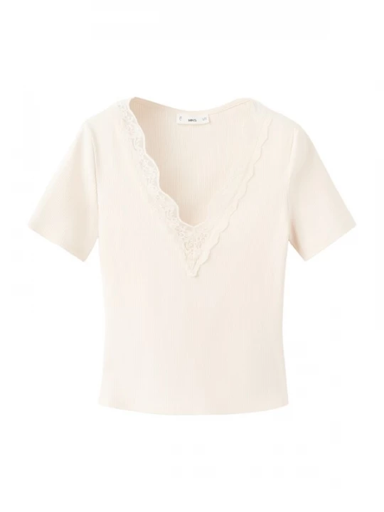 Foto van product MANGO Shirt 'LOCY' crème