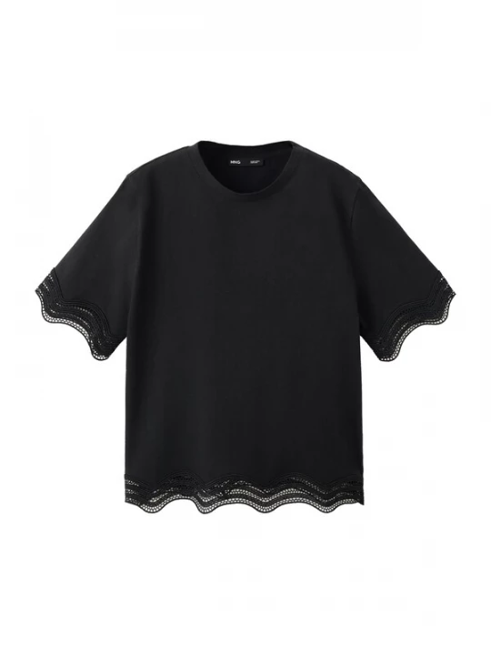 Foto van product MANGO Shirt 'Ona' zwart