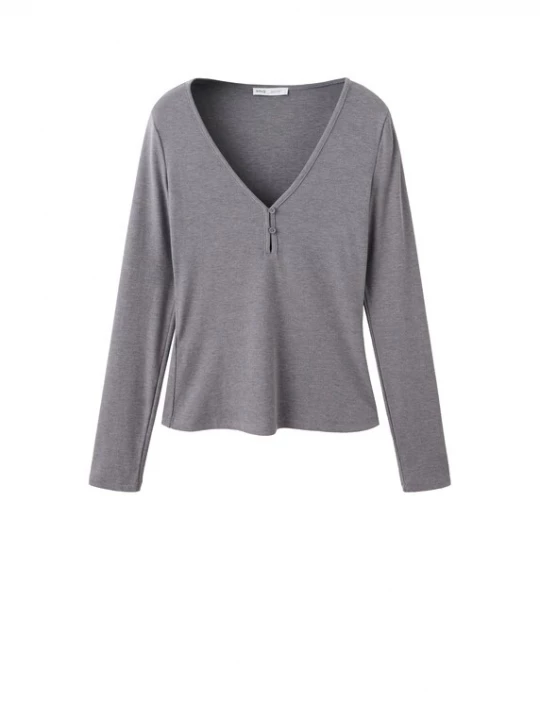 Foto van product MANGO Shirt 'PAN' grijs
