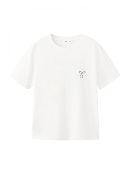 Foto van product MANGO Shirt 'RIN' grijs / wit