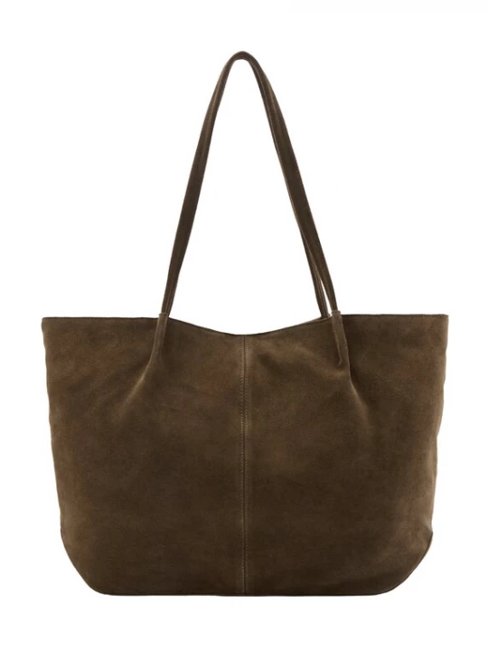 Foto van product MANGO Shopper 'BELLA' donkerbruin