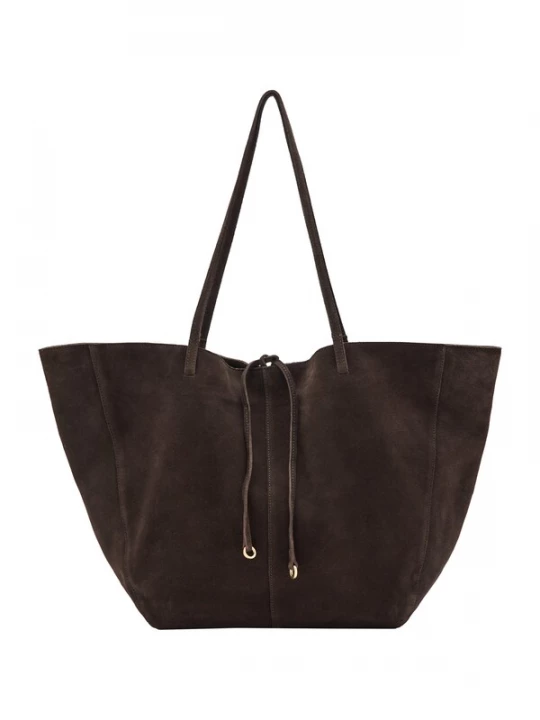 Foto van product MANGO Shopper 'MANDRI' donkerbruin