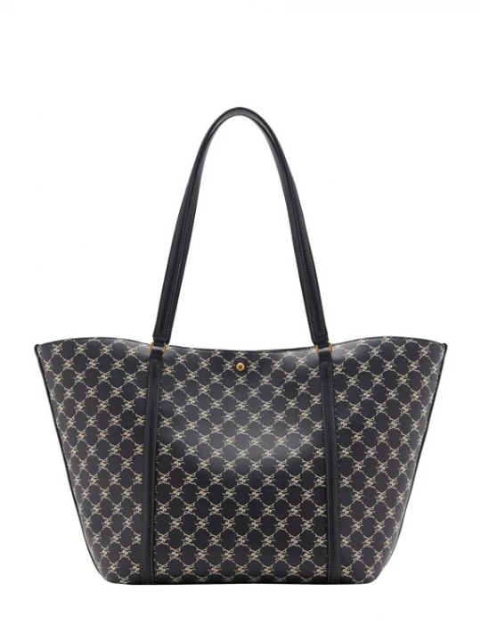 Foto van product MANGO Shopper 'PORTA' donkerblauw / offwhite