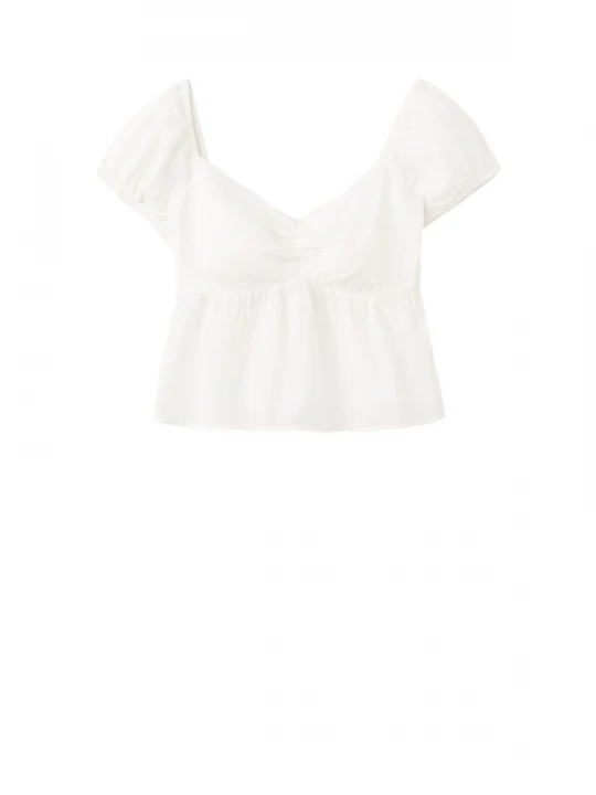 Foto van product MANGO TEEN Shirt 'TROIA' offwhite