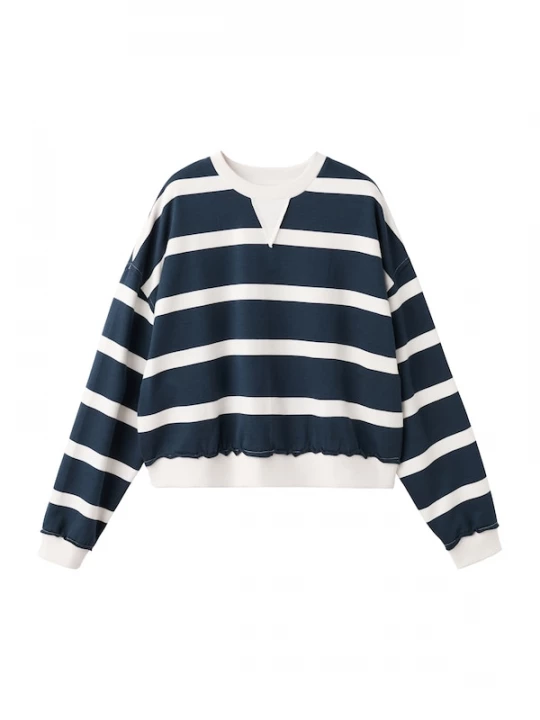 Foto van product MANGO TEEN Sweatshirt 'Marea' navy / wit