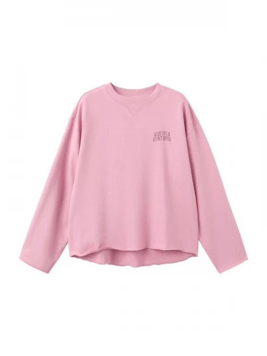Foto van product MANGO TEEN Sweatshirt 'TOURIST' rosa / zwart gemêleerd