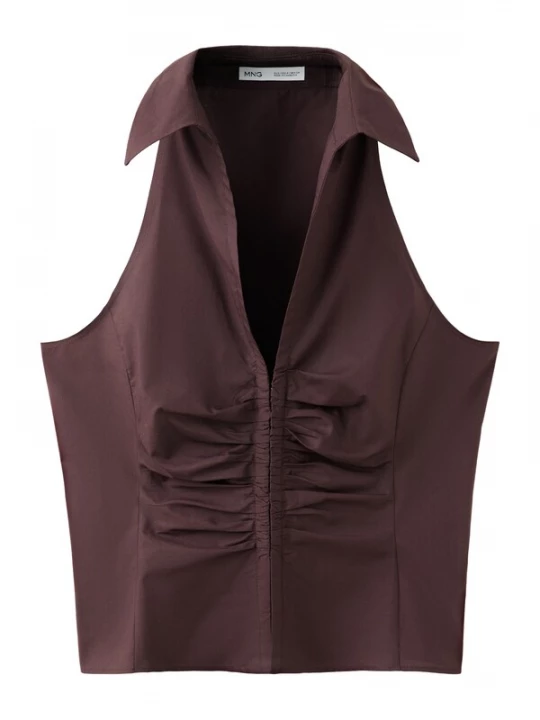 Foto van product MANGO Top chocoladebruin