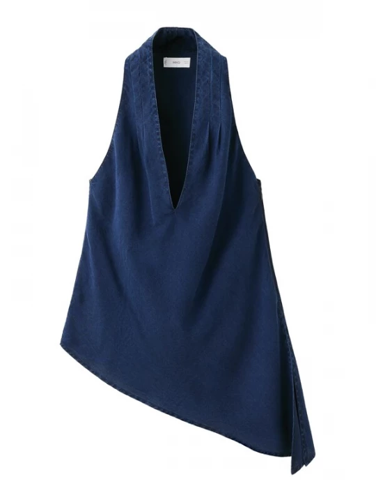 Foto van product MANGO Top 'GISELLE' donkerblauw