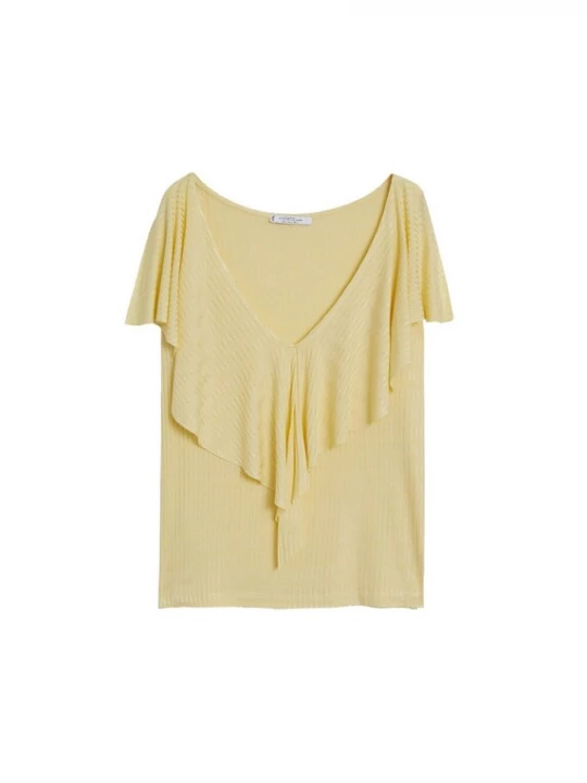 Foto van product MANGO Top 'Marques' pasteelgeel