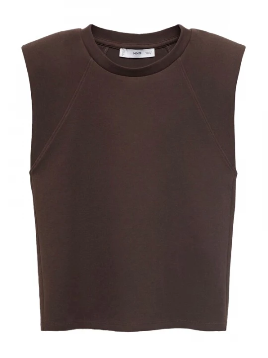 Foto van product MANGO Top 'ROBERTA-H' chocoladebruin