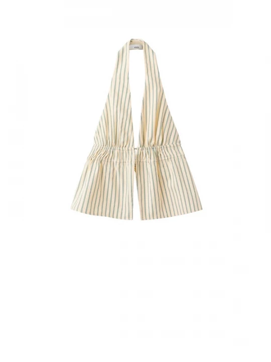 Foto van product MANGO Top 'TATIN' pasteelgeel / groen