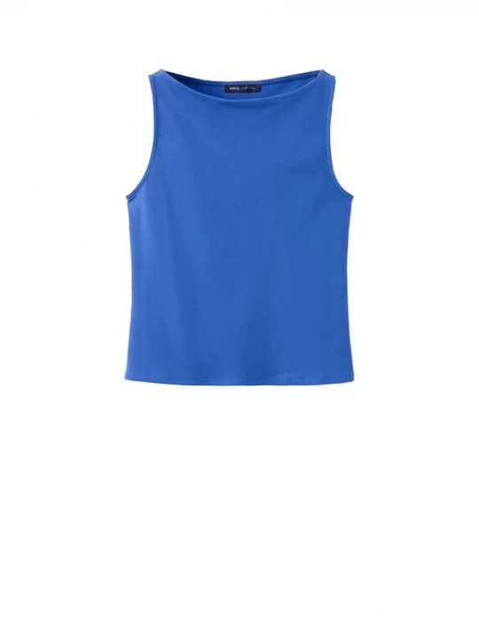 Foto van product MANGO Top 'TECLI' blauw