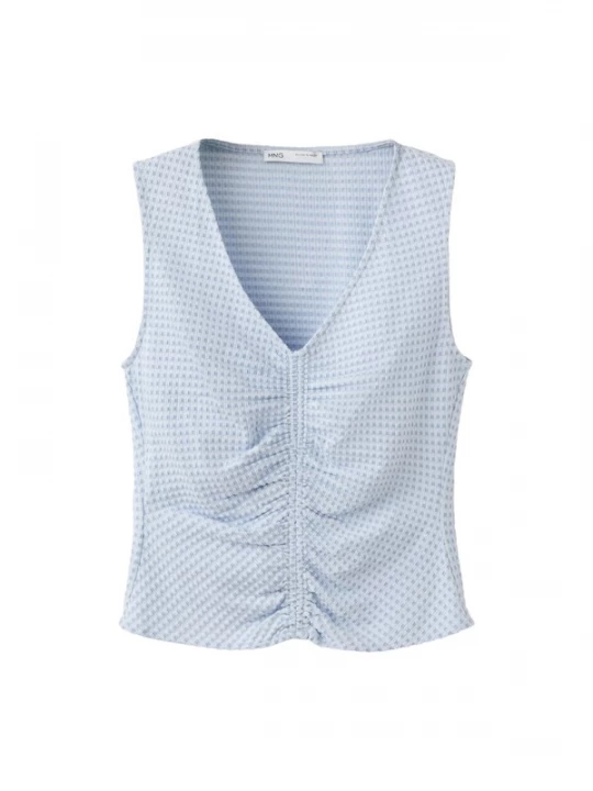 Foto van product MANGO Top 'VION' opaal / lichtblauw