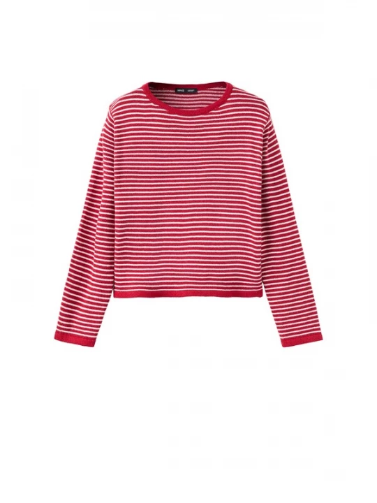 Foto van product MANGO Trui 'CALEOTA' rood / wit