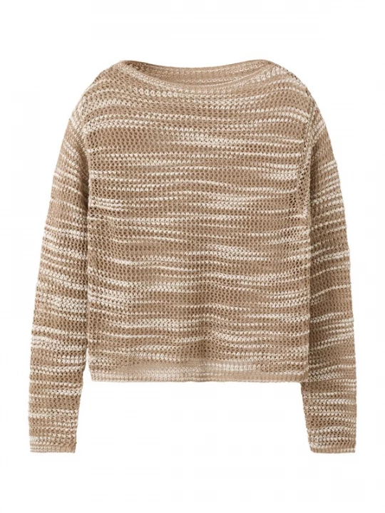 Foto van product MANGO Trui 'RUSTI' lichtbeige / brokaat
