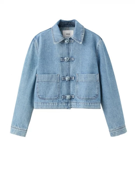 Foto van product MANGO Tussenjas 'BIMBA' blauw